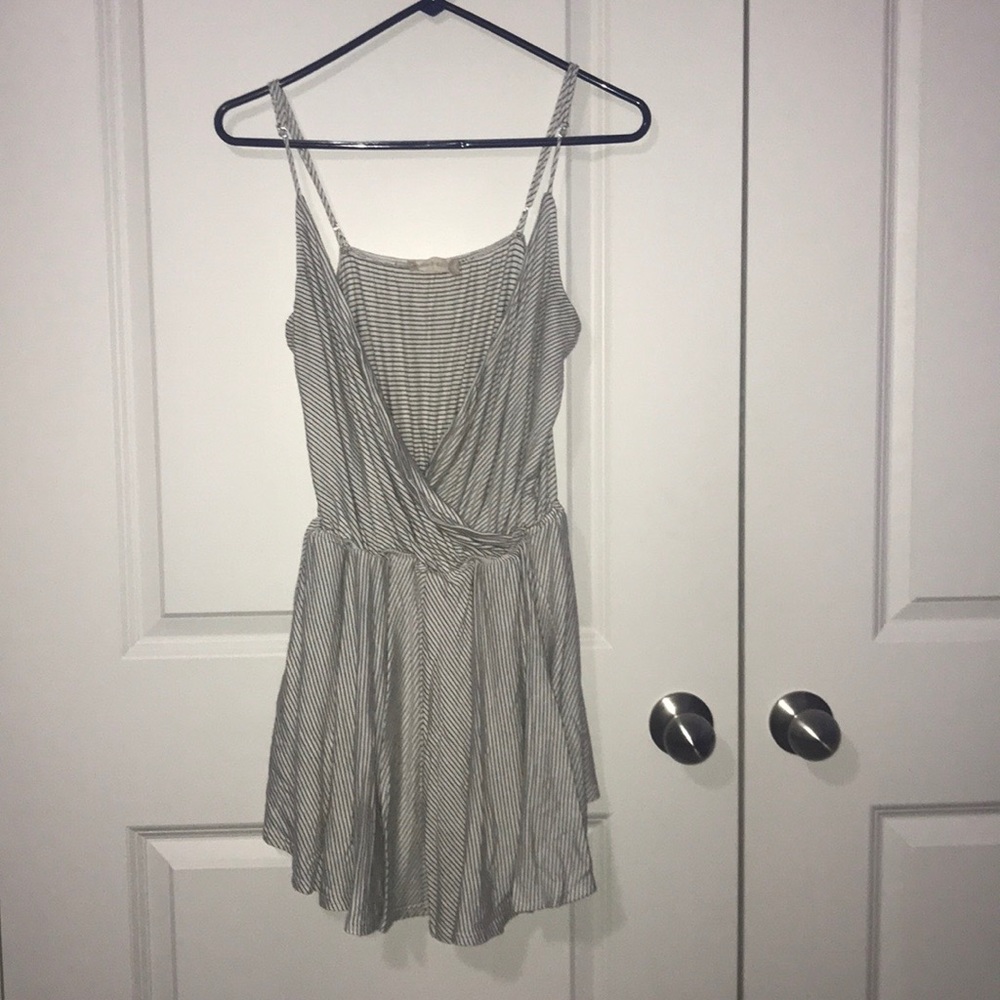 Altar’d State White Striped Romper